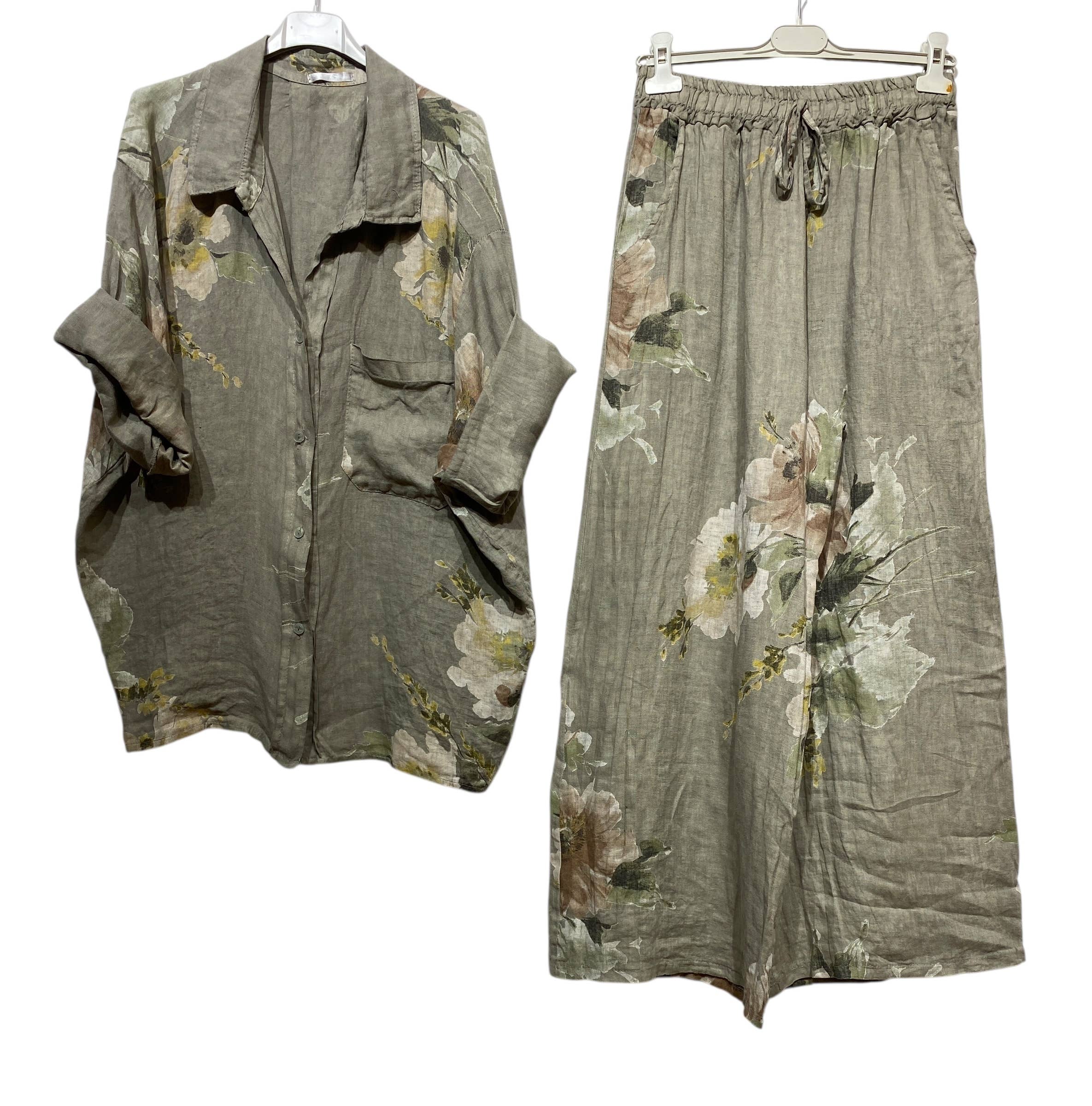 LINEN & COTTON HOUSE - Wholesale Jumpsuit - Women's - SET 100% LINEN 350 + 52991