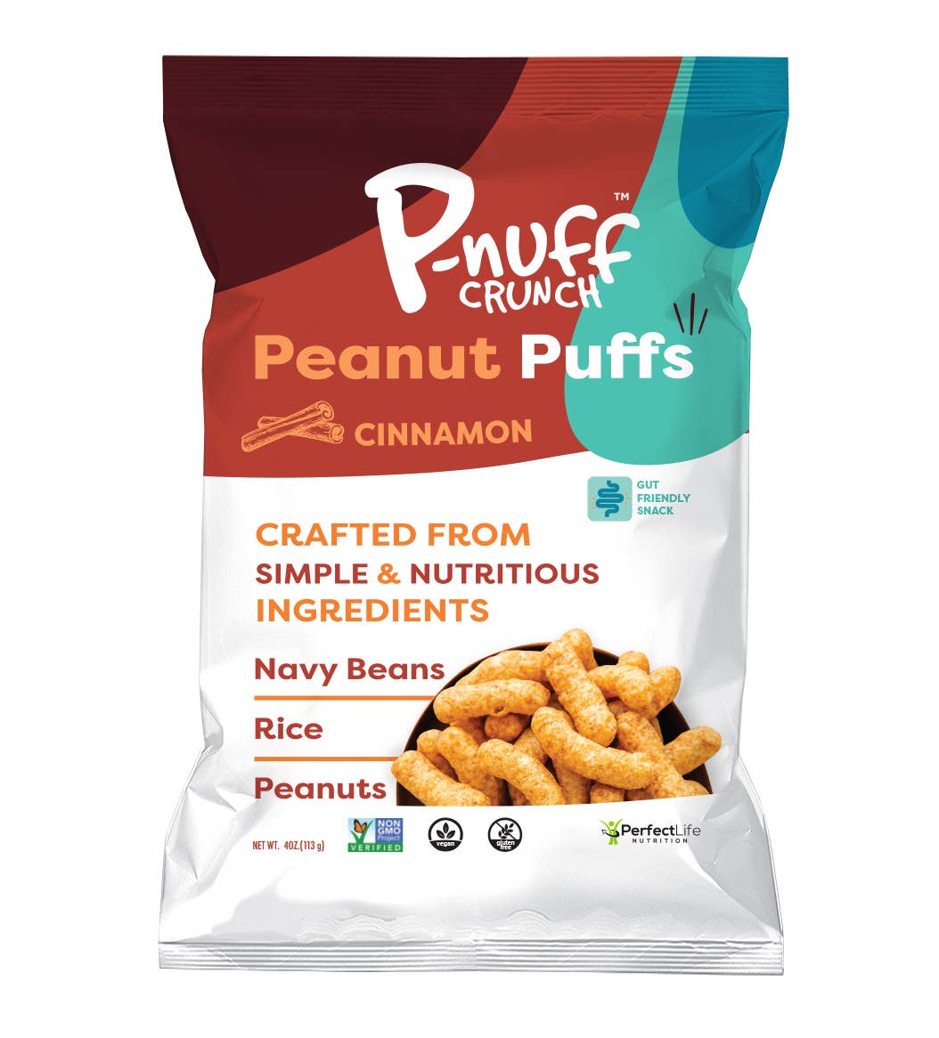 Pnuff Crunch - Vente Encas soufflé - Cinnamon P-nuff Crunch 4oz Paquet de 6