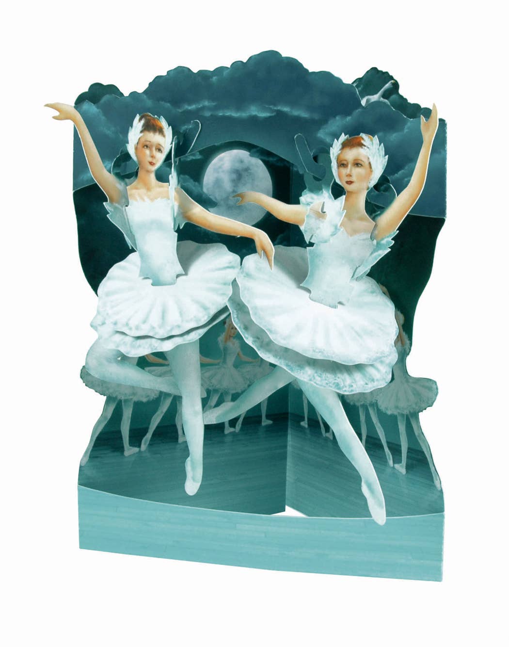 Boston International – wholesale Everyday greeting card – Santoro - Swan Lake Swing Card0