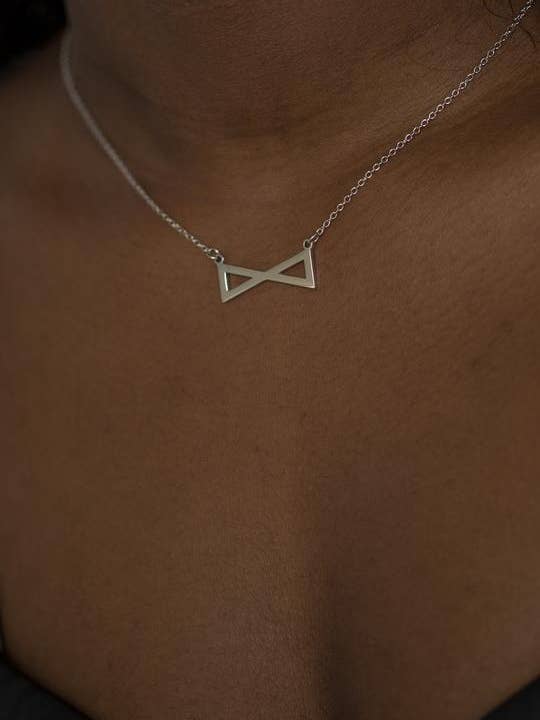 Reflect Reminder Necklace Silver (925 Sterling Silver) for wholesale by Blanksn Jewellery