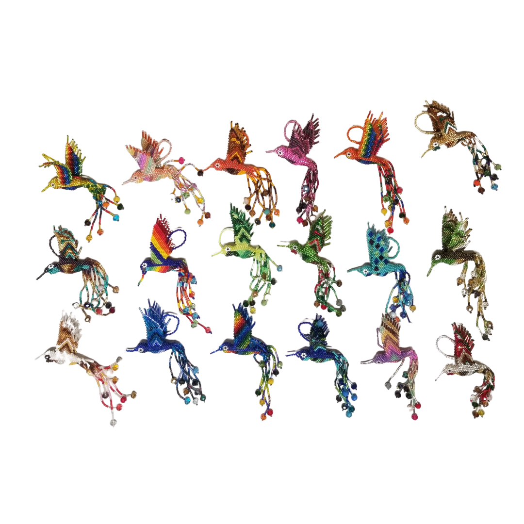 Lumily - Vente Objets de décoration - Grande ornement de perles de graine de colibri - Guatemala16