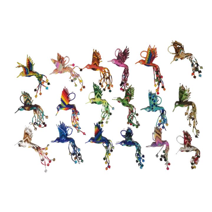 Lumily - Vente Objets de décoration - Grande ornement de perles de graine de colibri - Guatemala16