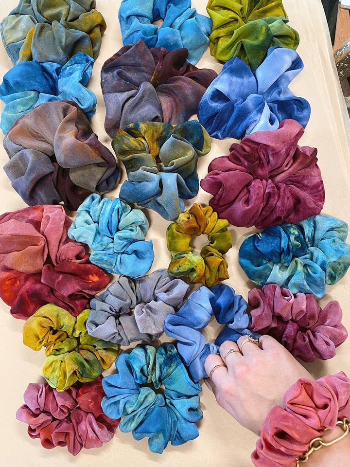 Silk Scrunchies for wholesale by Explore Designs By Emelia Prince Ruyle