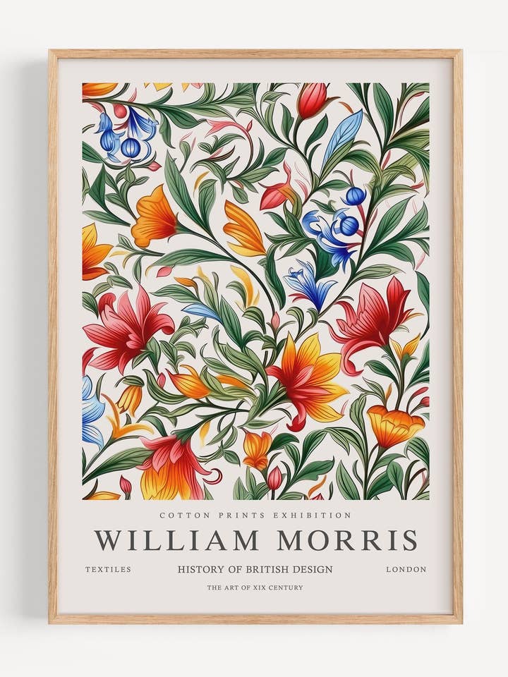 Motif Floral William Morris I53-55 pour la vente par Peardrop Prints