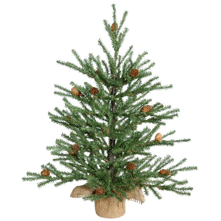 Green Vickerman 18" Carmel Pine Artificial Tree, Unlit for wholesale on Faire