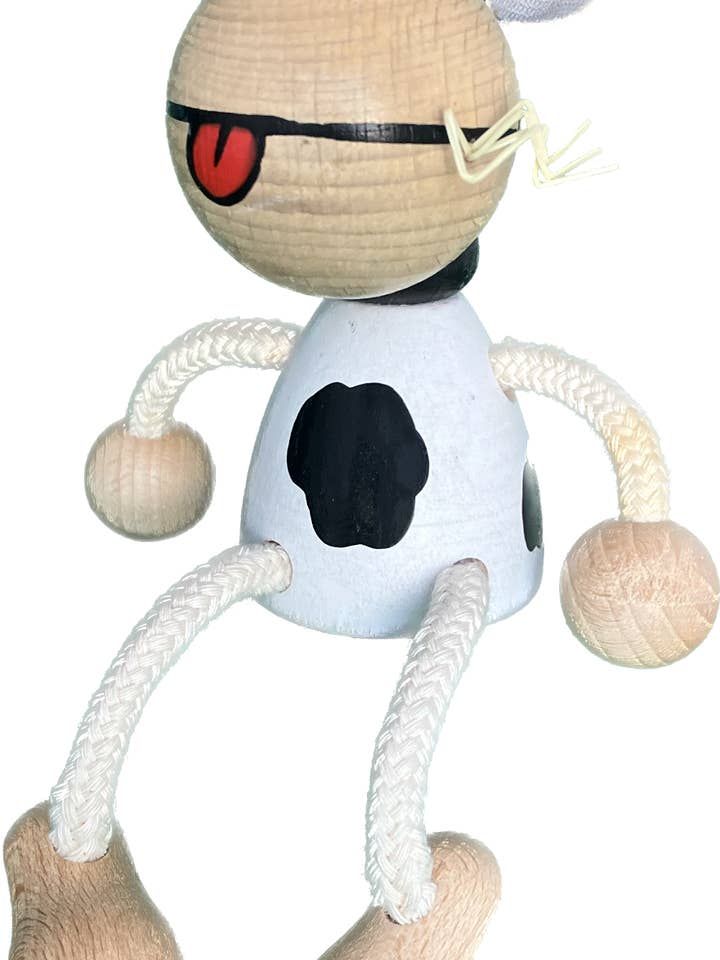 Wooden Magnet - Cow - Handcrafted for wholesale by Toywood