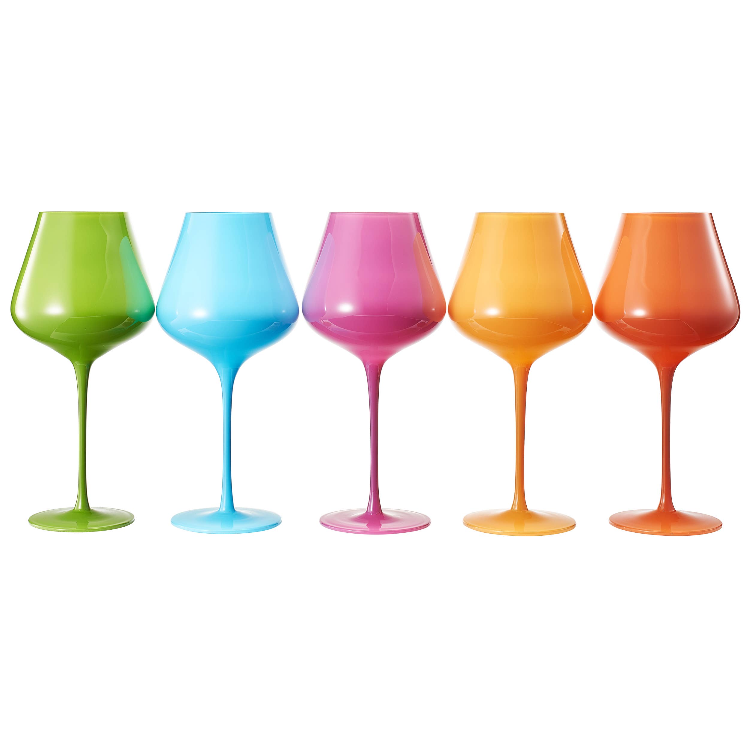 The Wine Savant /  Khen Glassware - Wholesale Wine Glass - Colors of South Beach, Miami, City Wine Glass | 5 Set, 20 OZ2