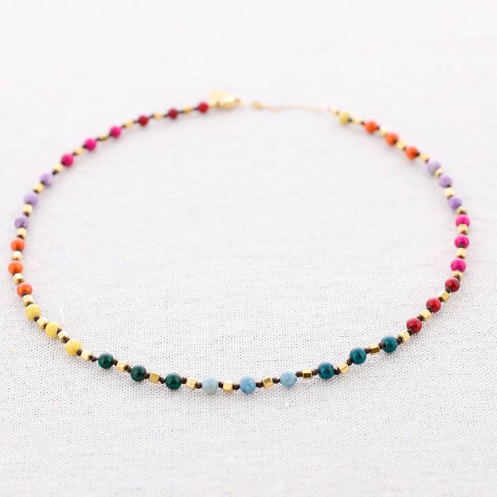 Sonata - Wholesale Beaded/Pearl Necklace - Stone Steel Necklace1