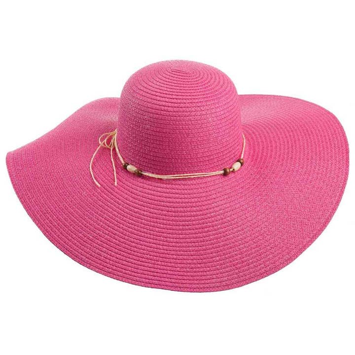 Sombrero sra de ala ancha con detalle para venta al por mayor de Creaciones Meng