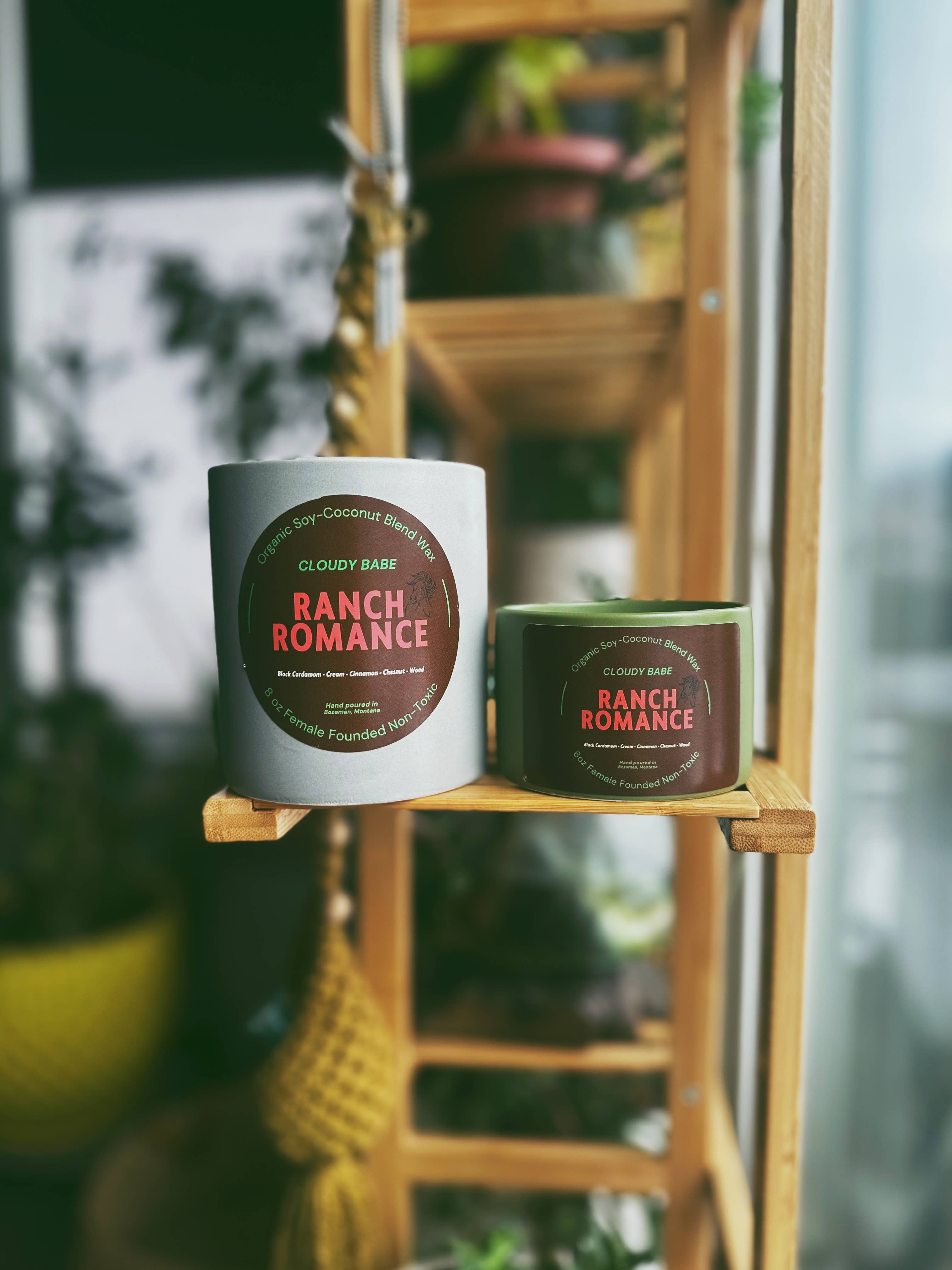 Cloudy Babe - Wholesale Jar/Filled Candle - Ranch Romance Wood Wick Candle 6 oz3