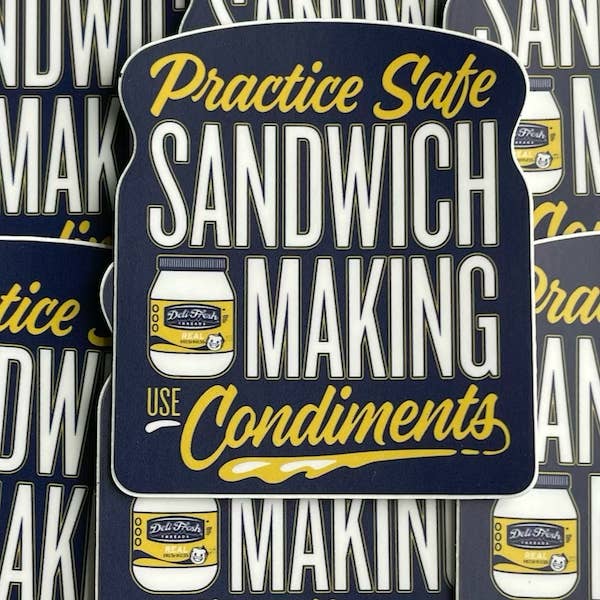 Condiment Sticker for wholesale by Deli Fresh Threads