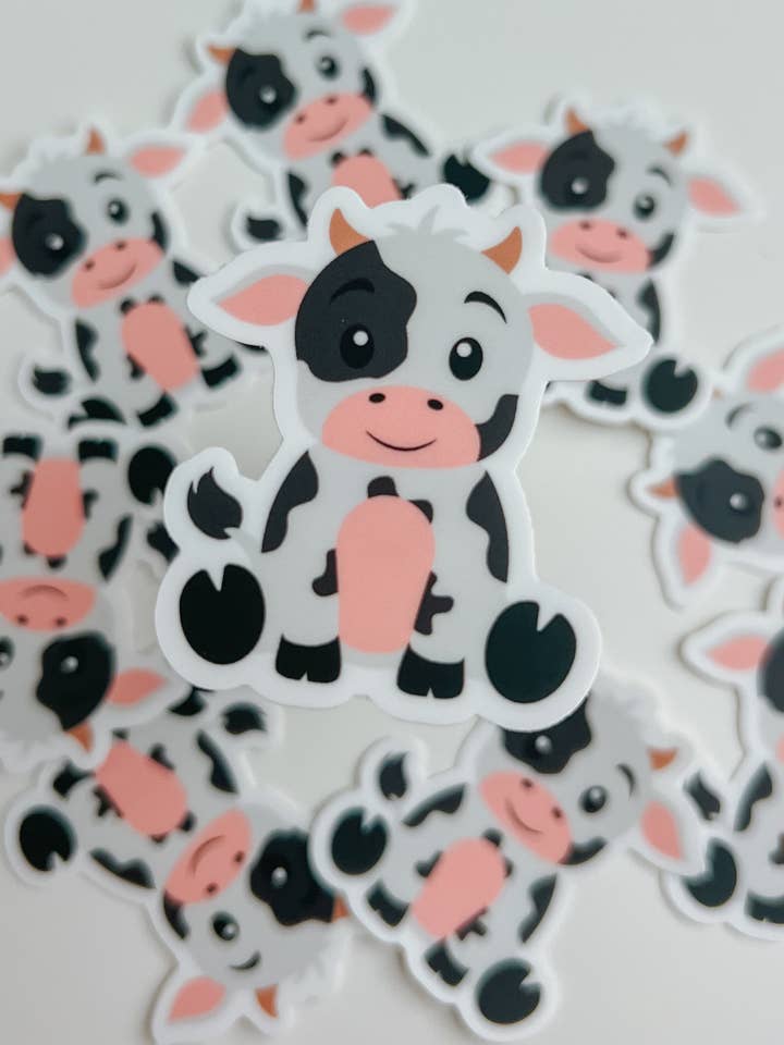 cow sticker for wholesale by goldenstars
