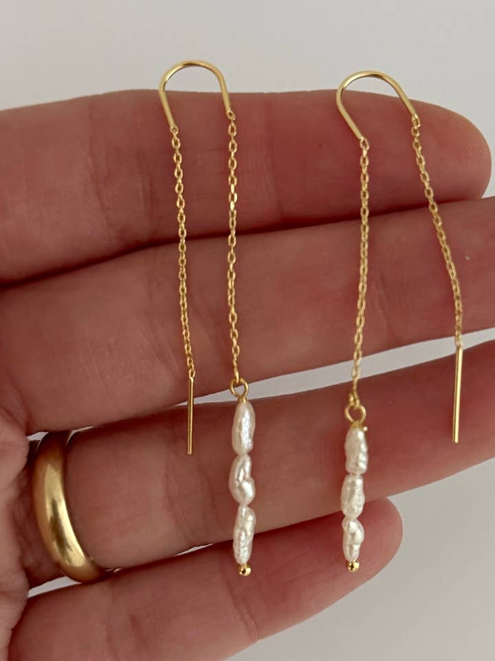 Boucles d'oreilles filigranes Petite Perle pour la vente par Tramps+Thieves