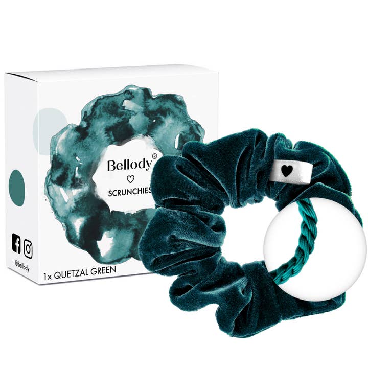 Velvet scrunchie green - Bellody® (1 piece - Quetzal Green) and other Purchase Wholesale green scrunchies. Free Returns & Net 60 Terms on Faire trending on Faire.