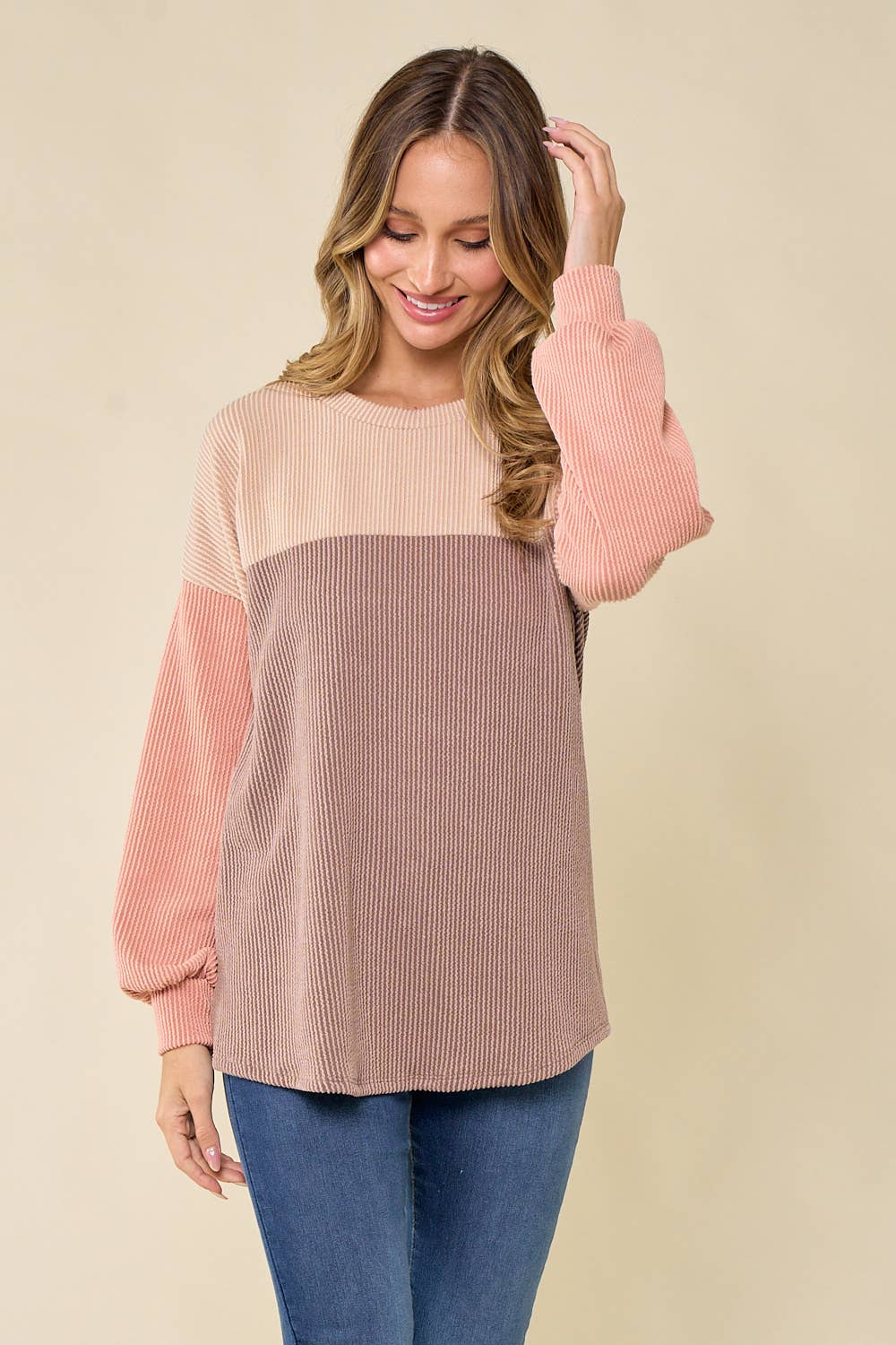 lovely melody – wholesale Sweatshirt - Dam – LMT3379-S-Time to Love Sweatshirt49
