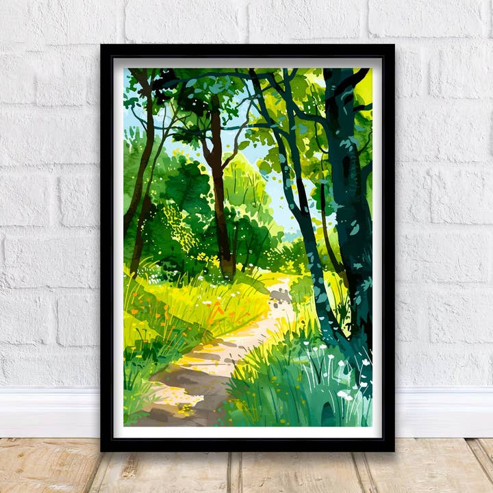 Richmond Park London Travel Poster for wholesale by InkNPrintz