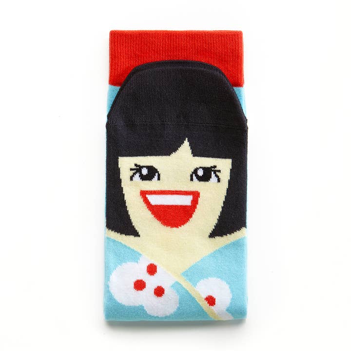 Designer Souvenirs - Vente Chaussettes – unisexe - Chaussettes ChattyFeet : Yoko Mono