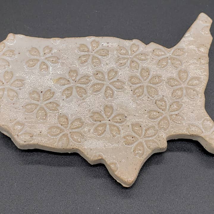 Asst. Colors- United States Handmade Ceramic Magnets for wholesale by White Squirrel Clayworks