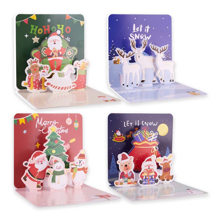 Greeting card in XMAS design with 3D motif for wholesale by Accentra