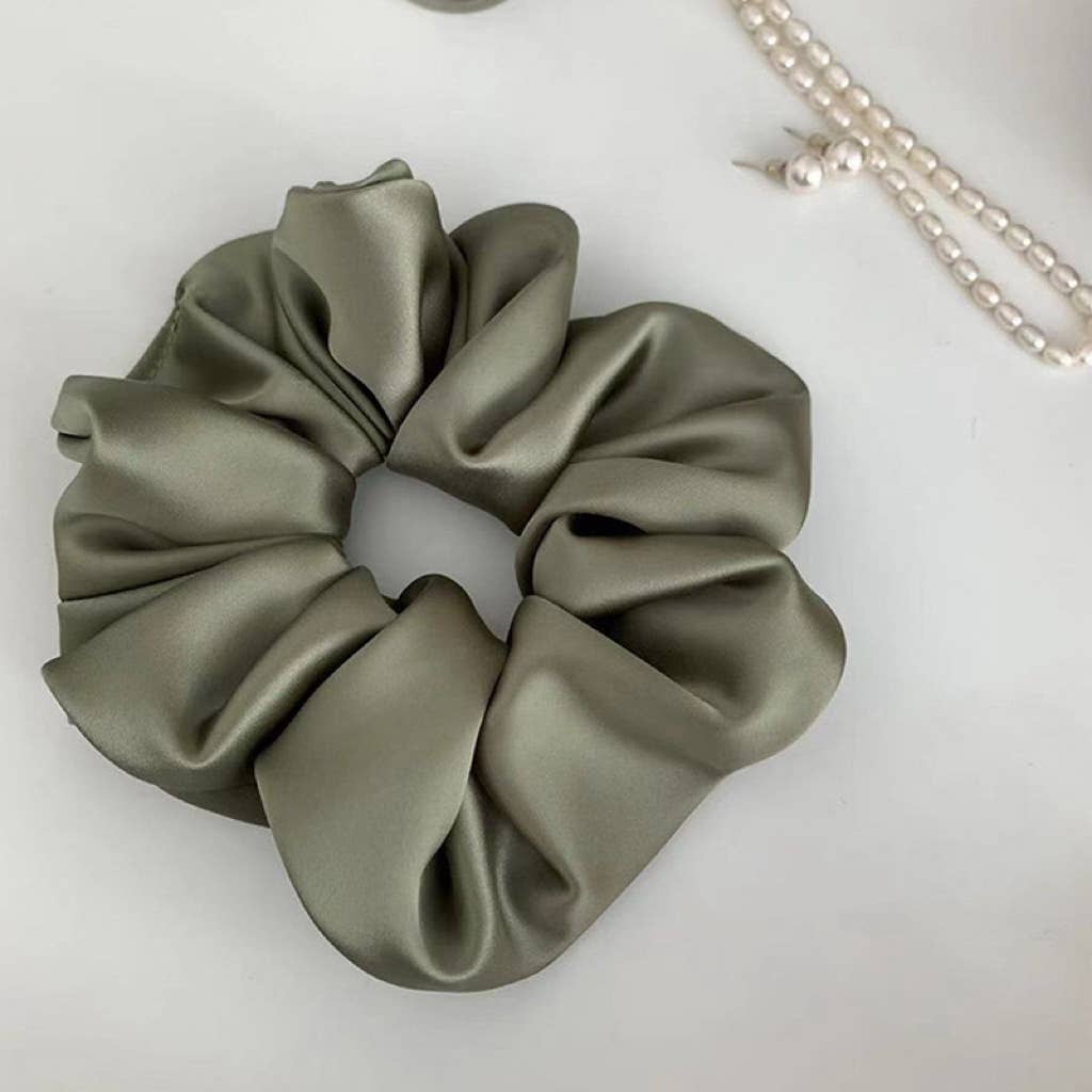 LadyJuneAccessories - Wholesale Scrunchie - Women's - Oversized Satin Scrunchie - Soft Silk Hair Tie for Women10