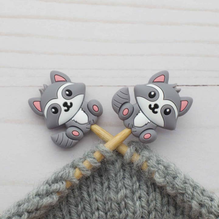 Fox & Pine Stitches - Wholesale Knitting/Crochet Supplies - Raccoon | Stitch Stoppers Knitting Notions
