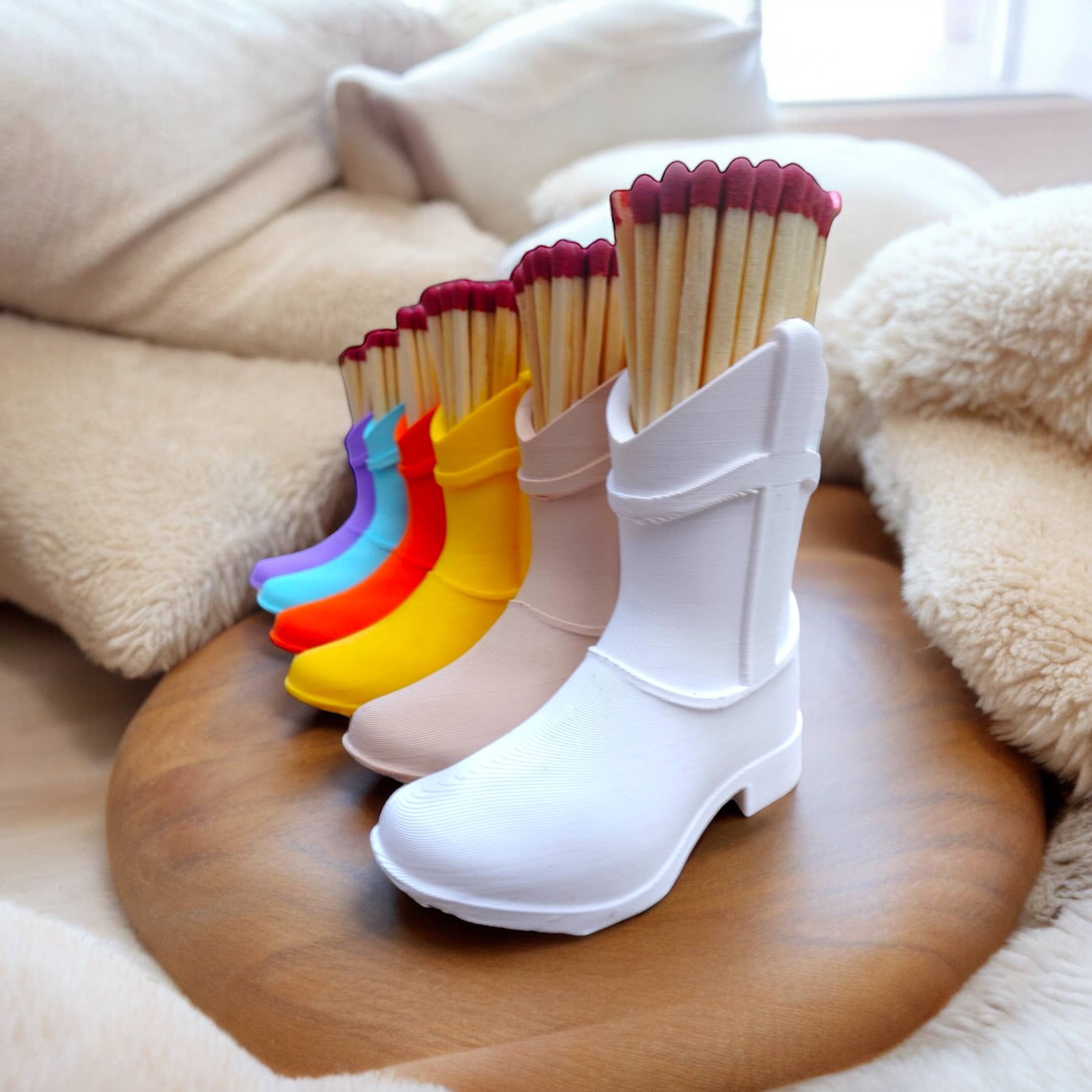 Potty Mouth Makery - Wholesale Match Holder - Match & Striker combo Cowboy Boot Holder 2