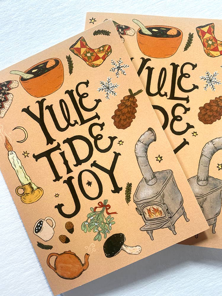 Marika Paz Illustration - Wholesale Christmas Card - Yuletide Joy Card1