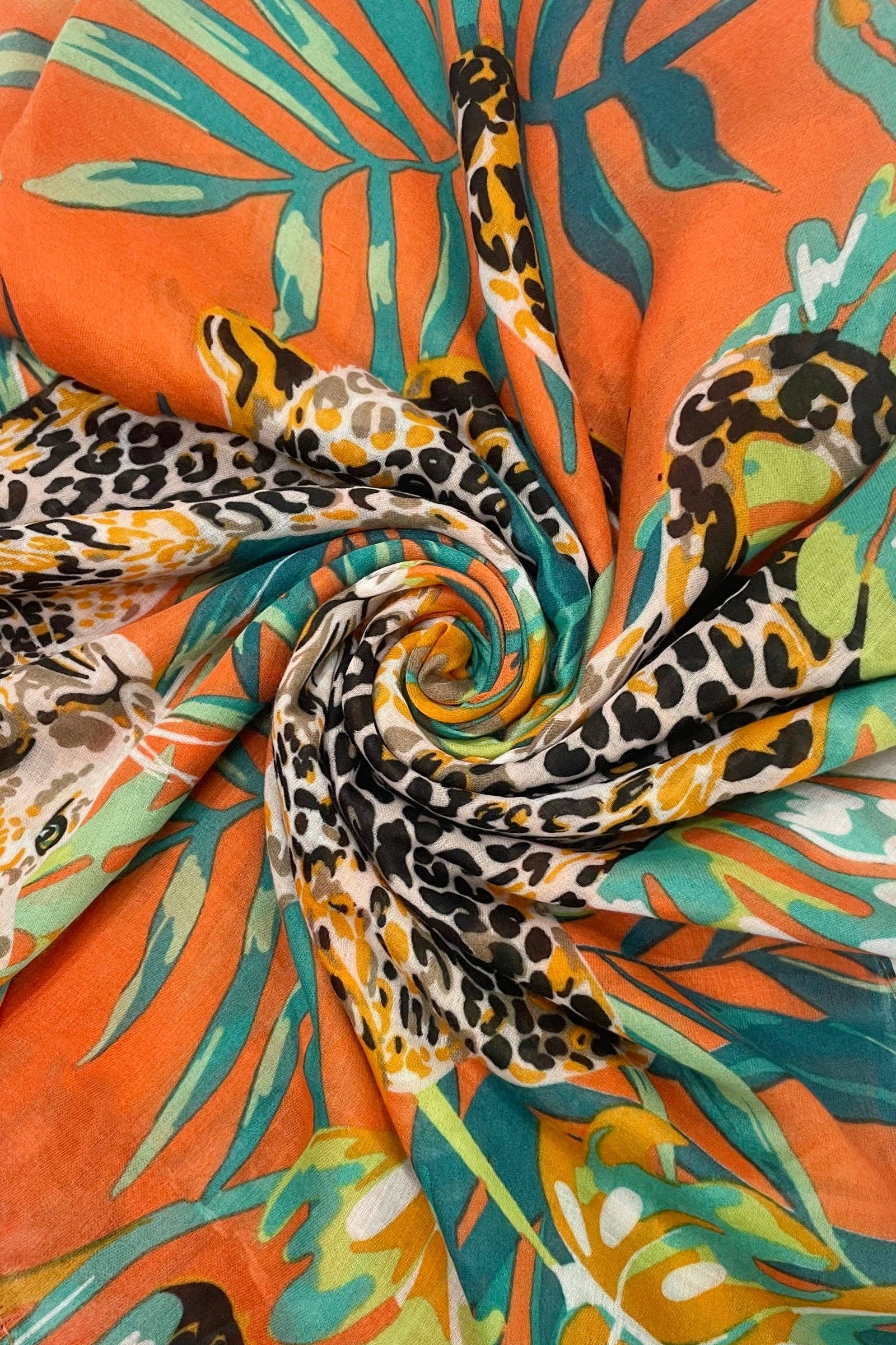 Fashion Scarf World - Wholesale Scarf - Women's - Jungle Leopard Print Square Scarf7