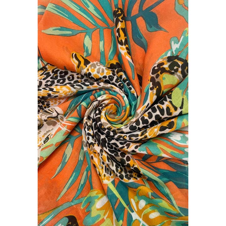 Fashion Scarf World - Wholesale Scarf - Women's - Jungle Leopard Print Square Scarf7