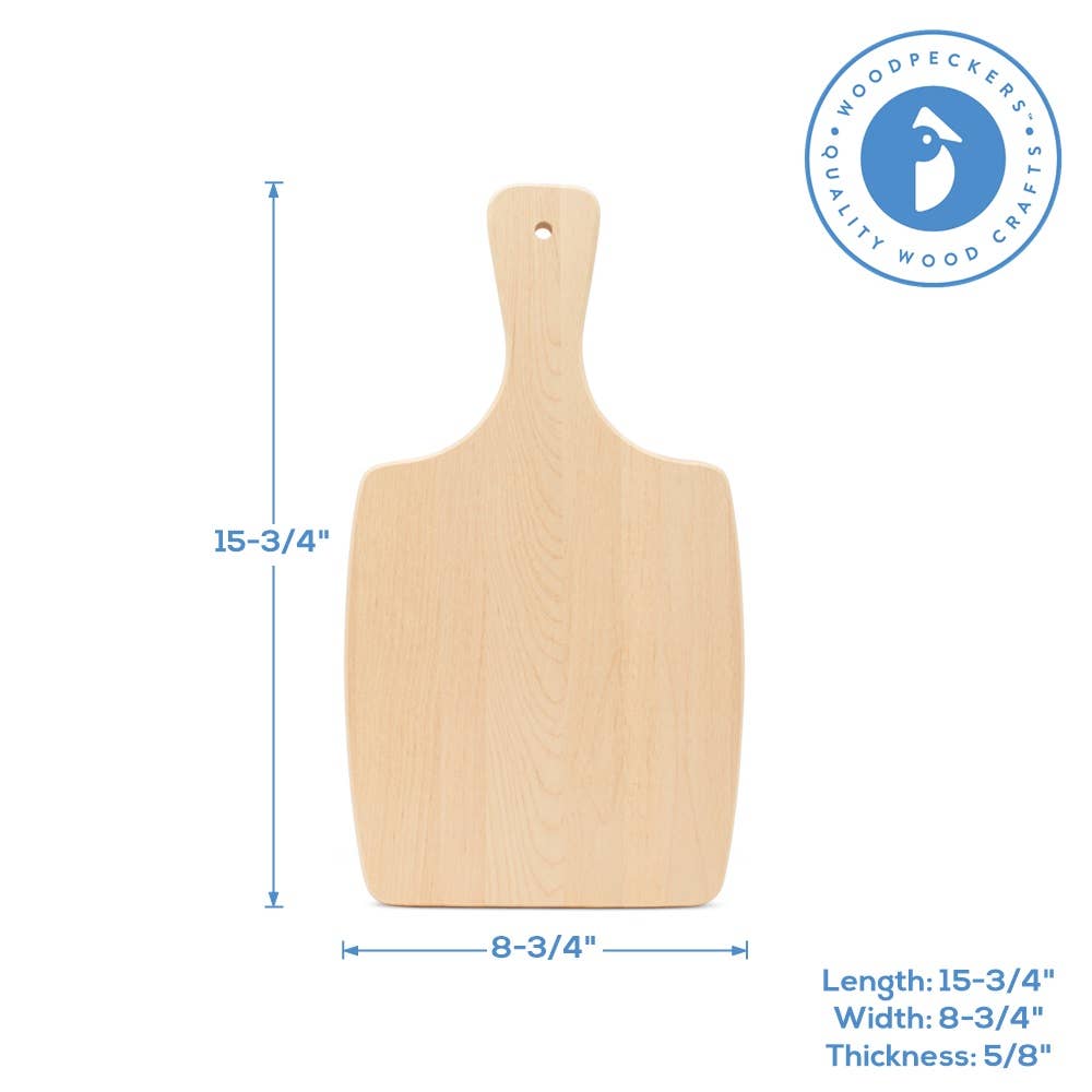 Woodpeckers Crafts - Vente Planche à découper - Planche à découper en bois avec poignée2