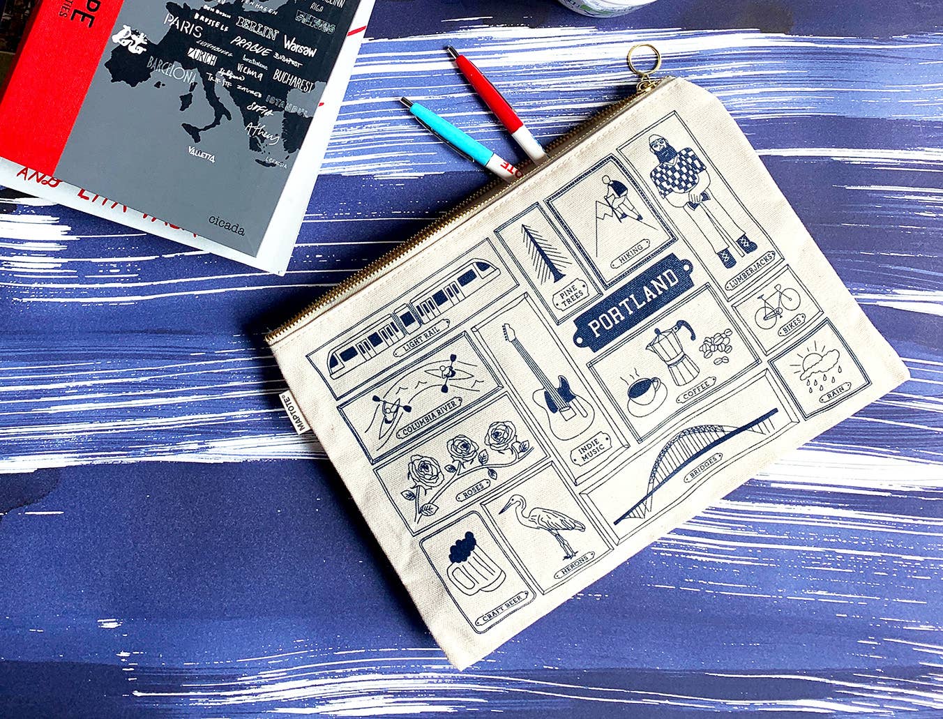 Maptote - Wholesale Pouch - Women's - Portland Flat Zip Pouch5