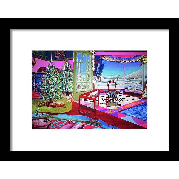 Christmas Painting - Framed Print for wholesale by Sharon Tatem Fashion LLC