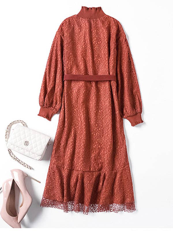 StyleGalX – wholesale Klänning - Dam – Shiloh Midi spetsklänning5