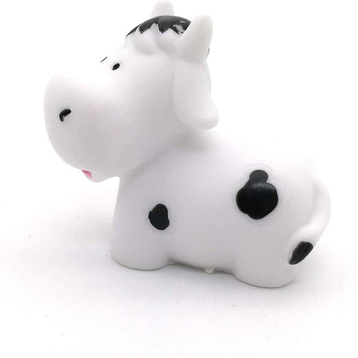 Relaxcation - Vendita all'ingrosso Bombe/polveri da bagno - 1 bomba da bagno per bambini con simpatico giocattolo a sorpresa a forma di mucca all'interno, idratante agli oli di cocco e d'oliva e aroma floreale di gardenia bianca - USA