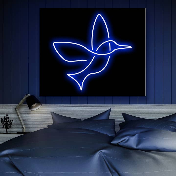 LED Neon Sign FLIGHT with remote control for wholesale by Mad About Neon