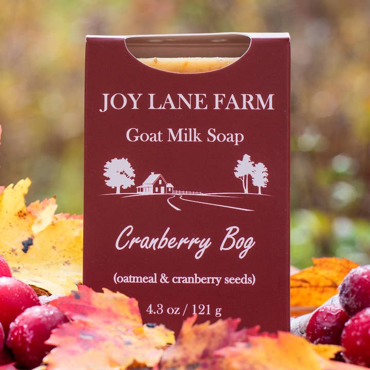 Joy Lane Farm - Vente Pains de savon - Savon artisanal artisanal au lait de chèvre aux canneberges0
