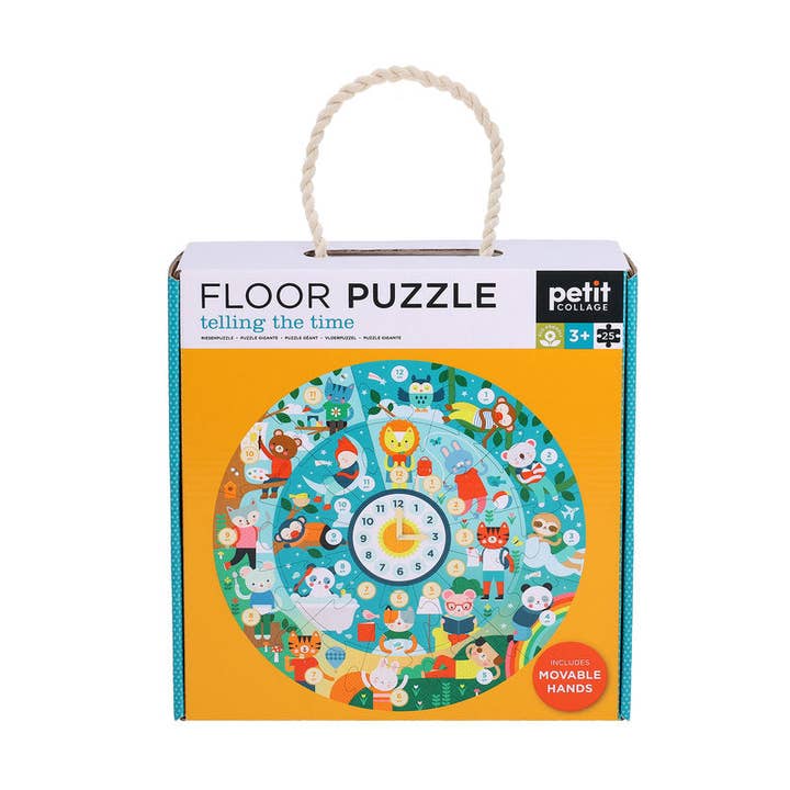 Telling the Time Floor Puzzle for wholesale by Petit Collage