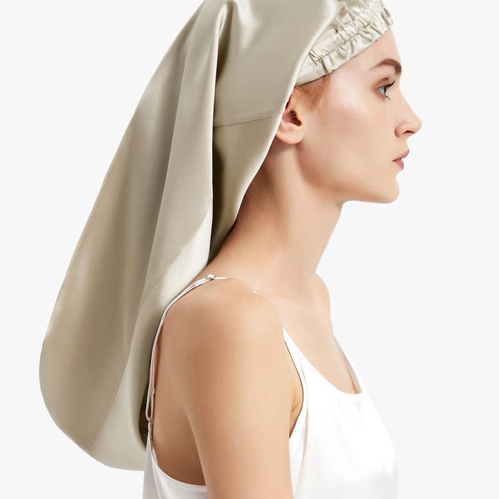 MommeSilk - Wholesale Sleep Cap / Bonnet - Women's - 22 MM - Pure Long Silk Hair Bonnet11