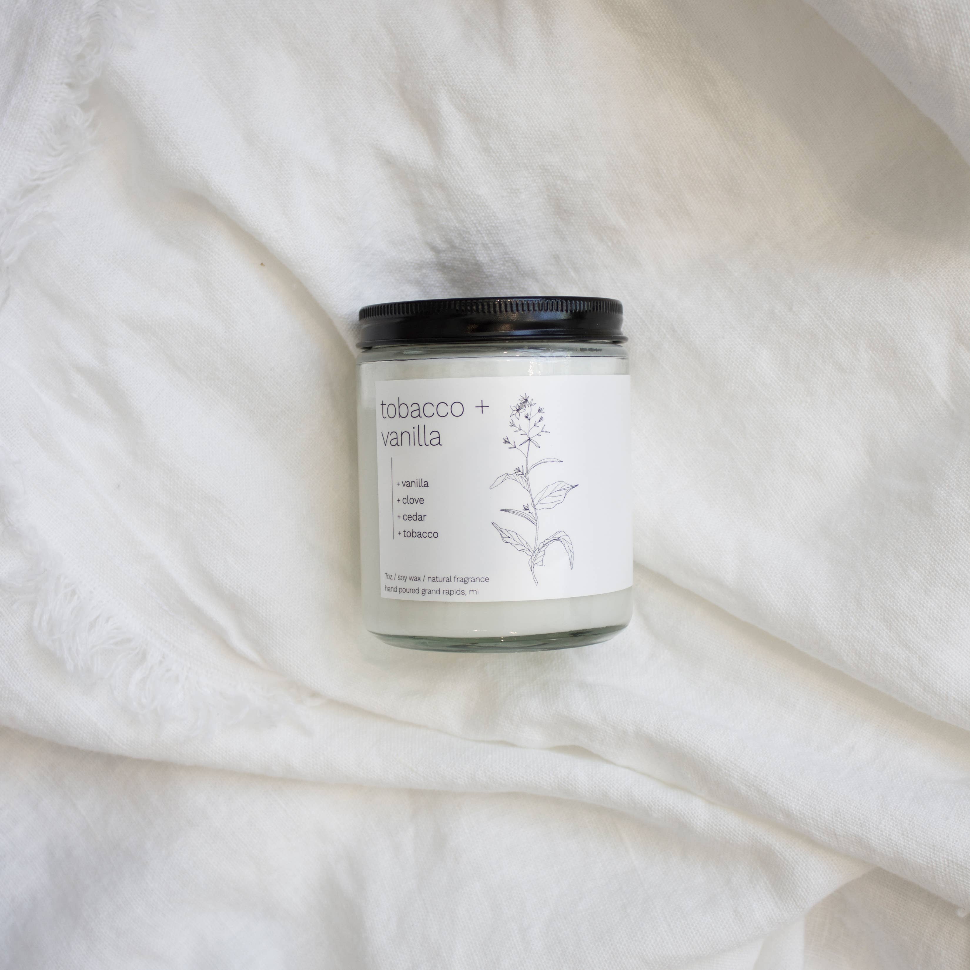 sable candle co. – Engroshandel Glaslys – Tobak+Vanilla 7 oz Classic Soy Wax Stearinlys1