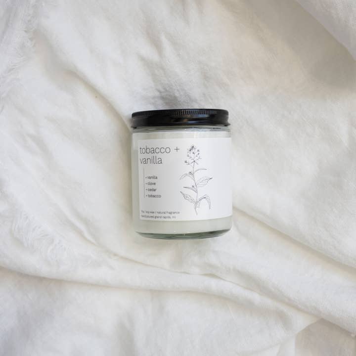 sable candle co. – Engroshandel Glaslys – Tobak+Vanilla 7 oz Classic Soy Wax Stearinlys1