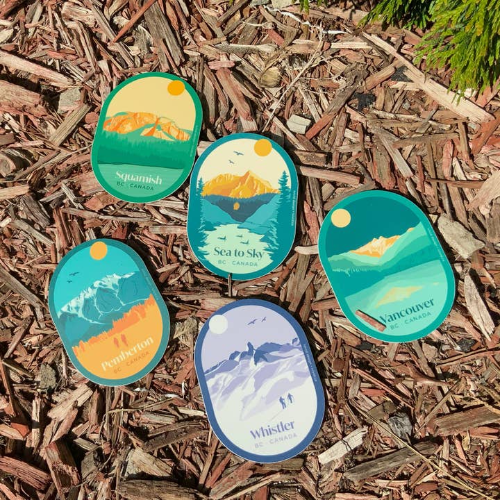 Ivivid Design - Wholesale Sticker - Coast Mountain - BC - Canada - Sticker (Copy)1
