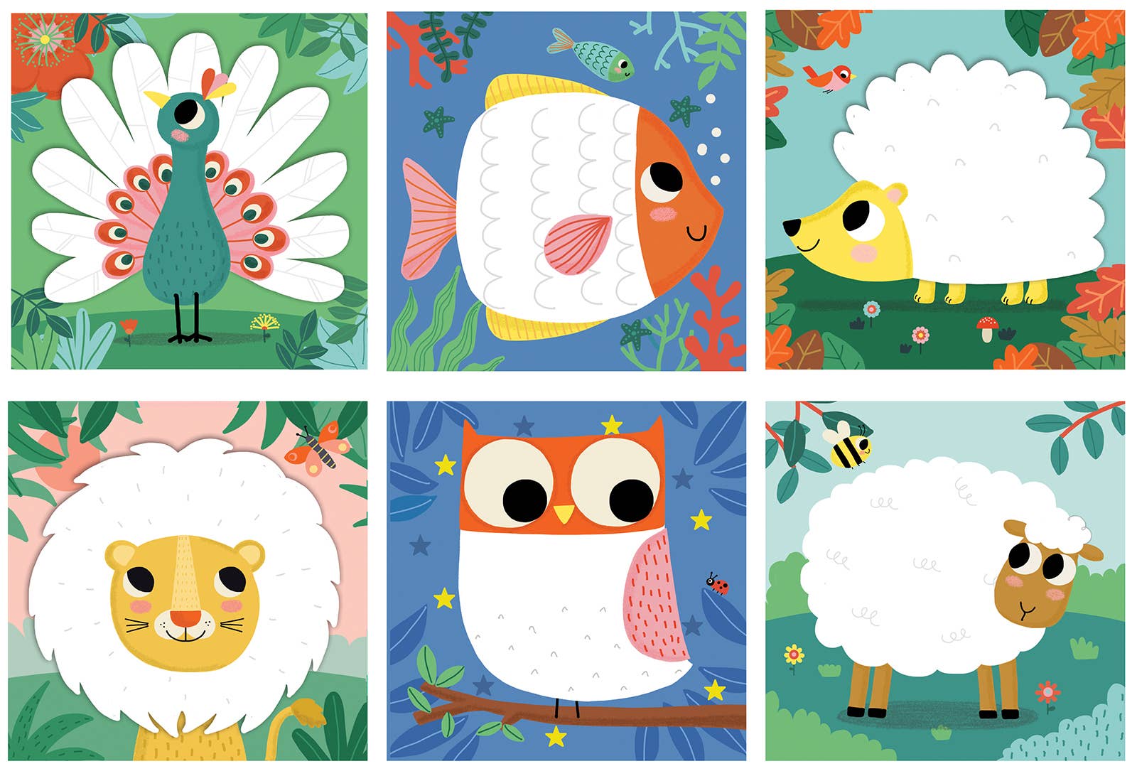 Créa Lign' - Wholesale Finger Paint - Finger Painting “Colorful Animals”2