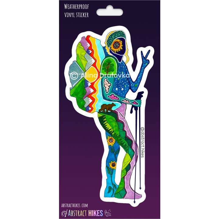 Abstract Hikes - Wholesale Sticker - Hiking Sticker: "Chica"3