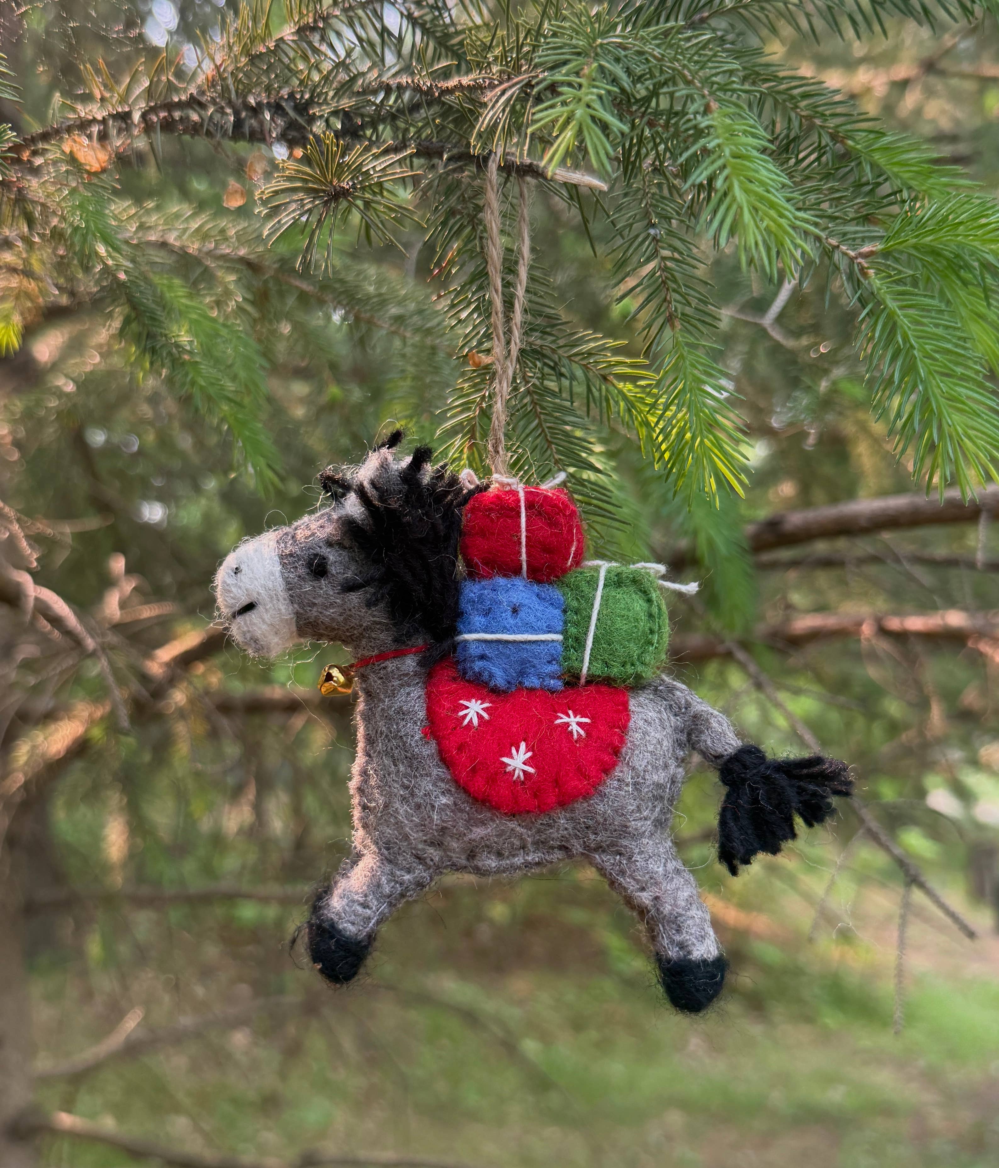 Lungta Imports - Wholesale Ornament -  Hand-Felted Farm Animals Christmas Ornaments – Fair Trade 23