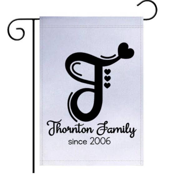Monogram Garden Flag, Garden Flag for wholesale by Brandi Dai Designs