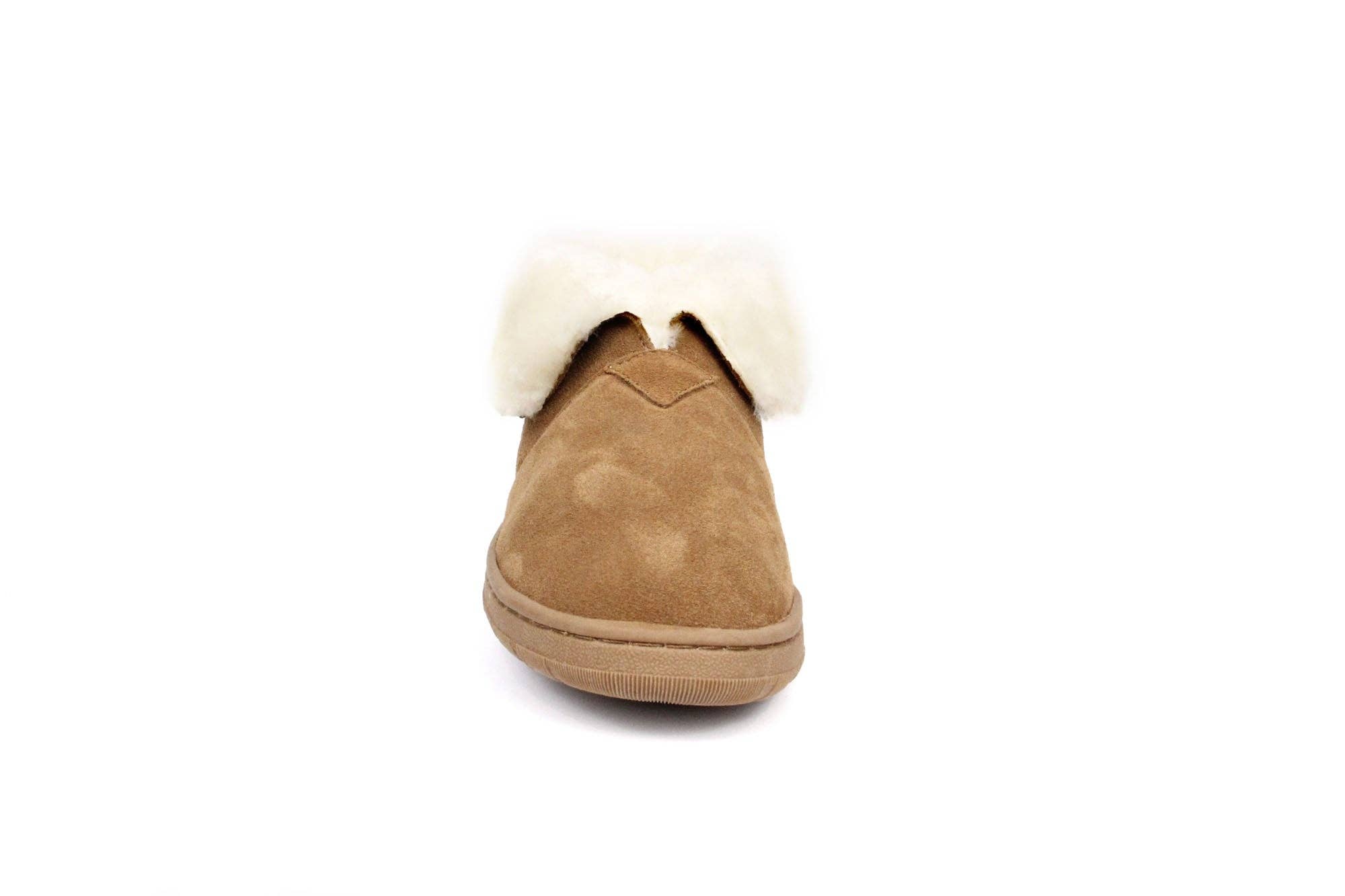 SuperLamb Footwear - Wholesale Laarsjes - Dames - originele Fold Down Bootie - Chestnut2