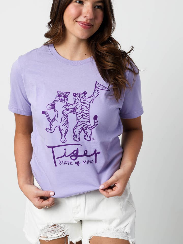 T-Shirt Estado de Espírito de Tigre por atacado de Sweet Baton Rouge