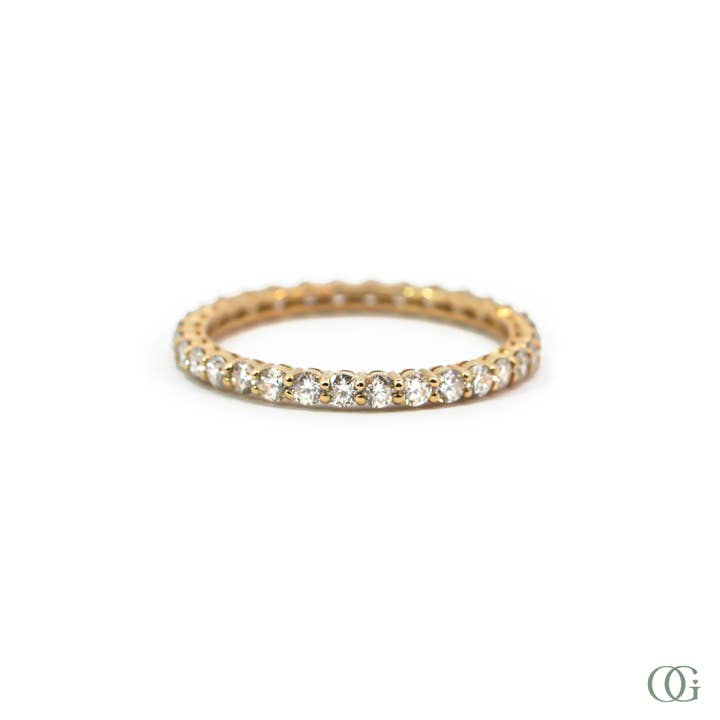 Timeless Elegance Lab Grown Diamond Eternity Band (0.8 CTW) for wholesale by Orchid Gems Fine Jewelry