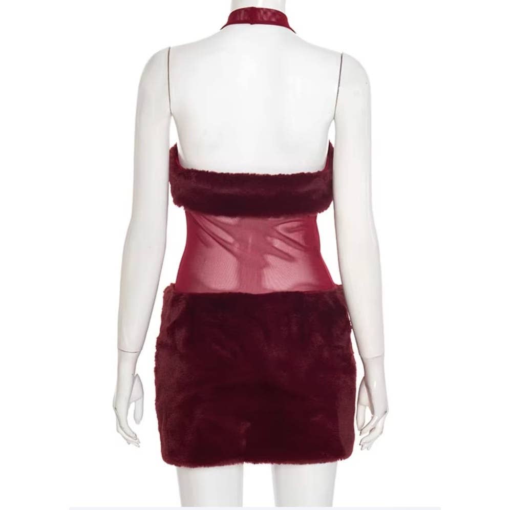 Esmeray Clothing – wholesale Top & skirt set – Women's – VELVET TOUCH MINI SKIRT SET1