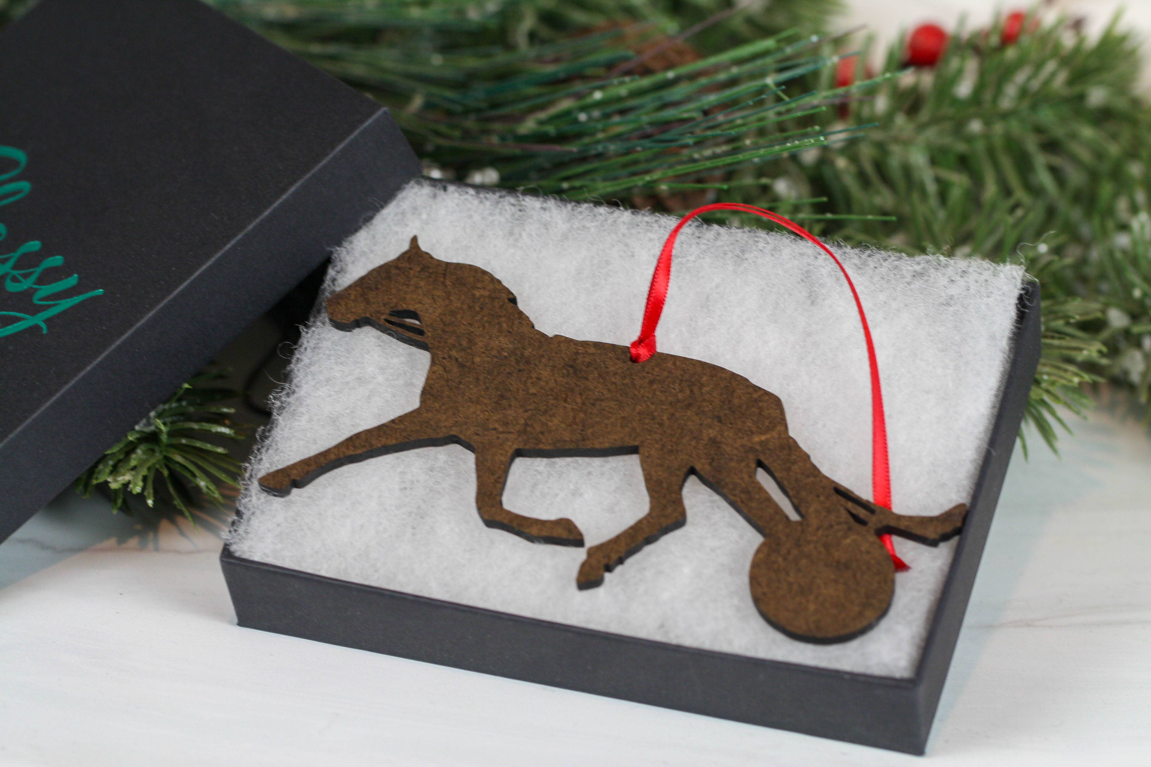 Classy Equine - Wholesale Ornament - Standardbred Racehorse Ornament - Harness Racing Trotter7